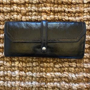 Black Leather HOBO Wallet
